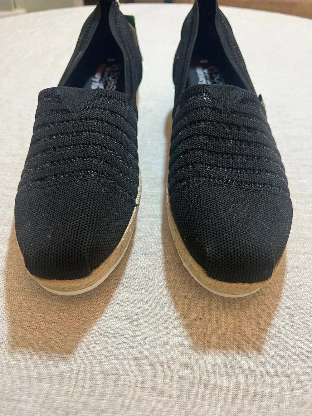 Skechers BOBS Highlights 2.0 - Homestretch Espadrille Wedge. Size 9